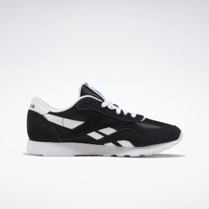 Adidasy Damskie Reebok Classic Nylon Czarne/Białe PL 30IXKBS